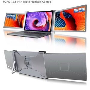 13.3 inch Triple Monitor Combo - Silver